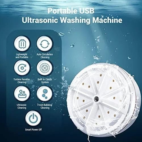 Ultrasonic Portable Mini Washing Machine Best Small Washer - Washily™ Large Size Washily™ Mini Washing Machine Zaavio®