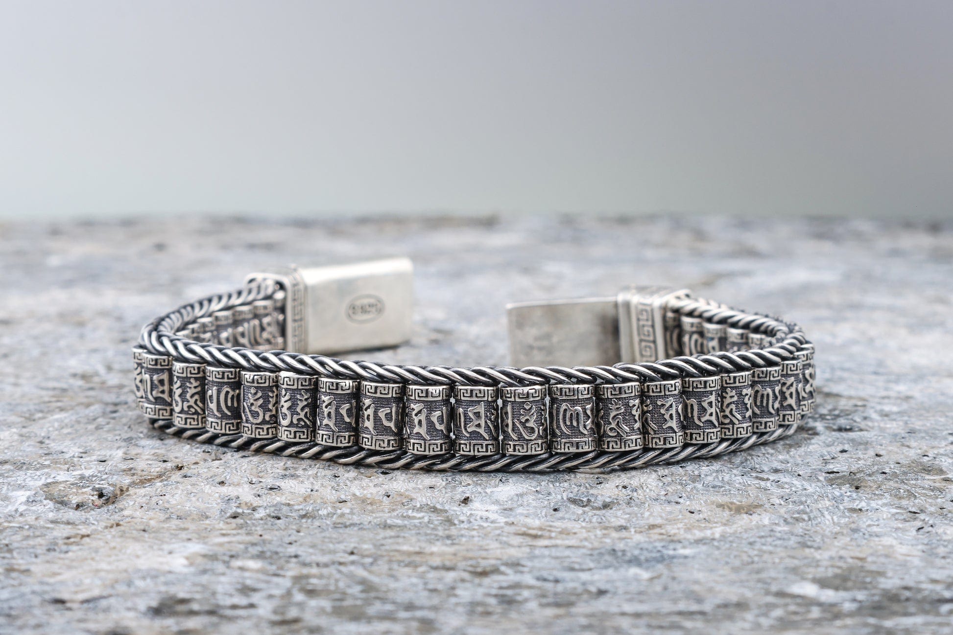 VajraSpirit™️ | Buddhist Prayer Silver Wheel Bracelet VajraSpirit™️ Buddhist Prayer Silver Wheel Bracelet Zaavio®