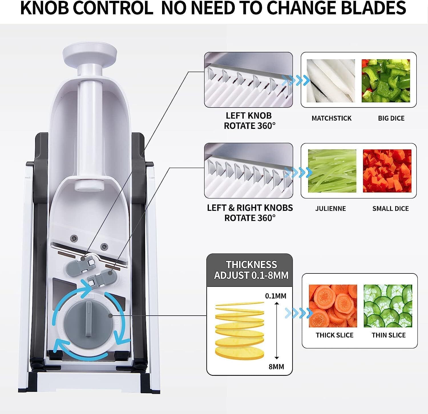 Vegetable Chopper & Cutter Fruit Slicer & Peeler Smart Tool Slicerie™ Slicerie™ Zaavio®