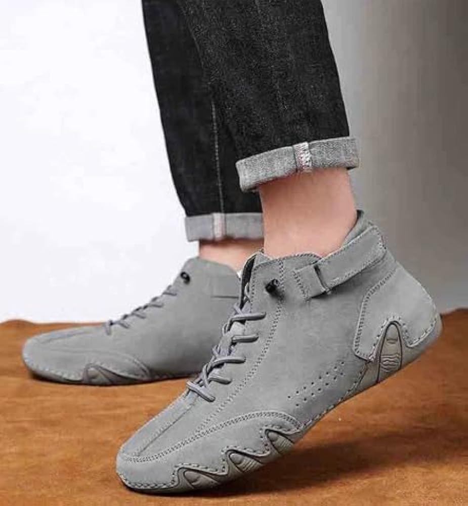 Walkflex™️ | Men Boots Shoes Long Menswear Boot Ankle High Shoe Gents 6 Walkflex™️ Italian Handmade Branded Shoes Zaavio®