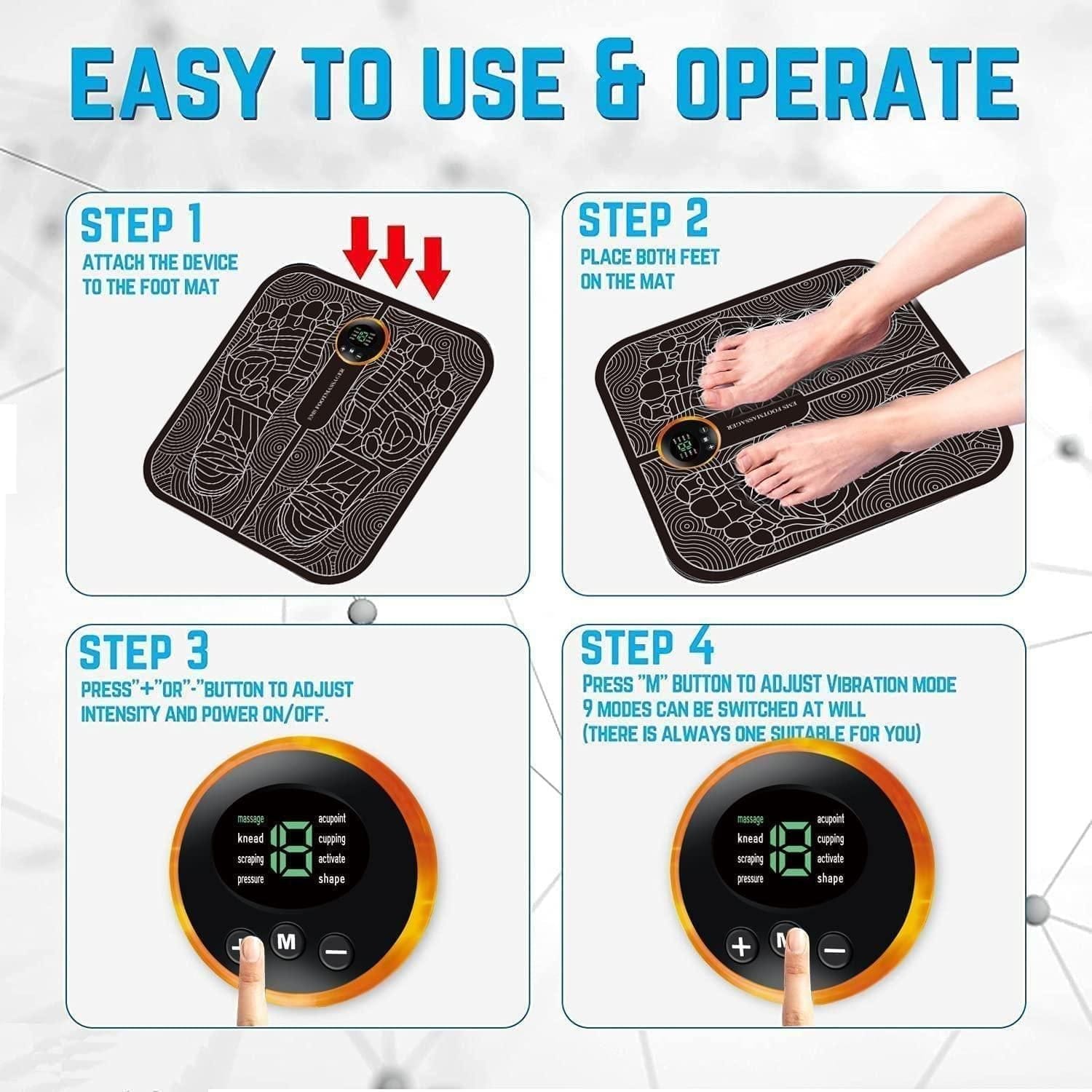 Wireless Remote Control Foot Massage Mat Zaavio®