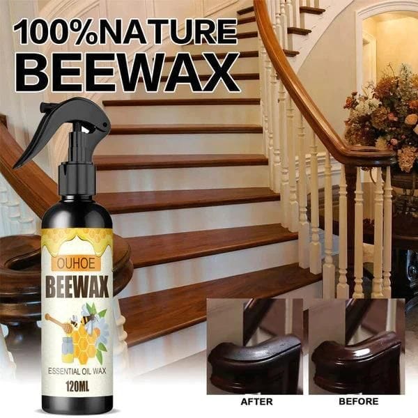 Wood Polish Furniture Spray Wood Floor Wax Cleaner Natural Polish - Furniture Wood polish for Cleaning (Pack of 2) Pack of 2 Beewax Furniture Polish Spray - Buy 1 Get 1 Free Zaavio®