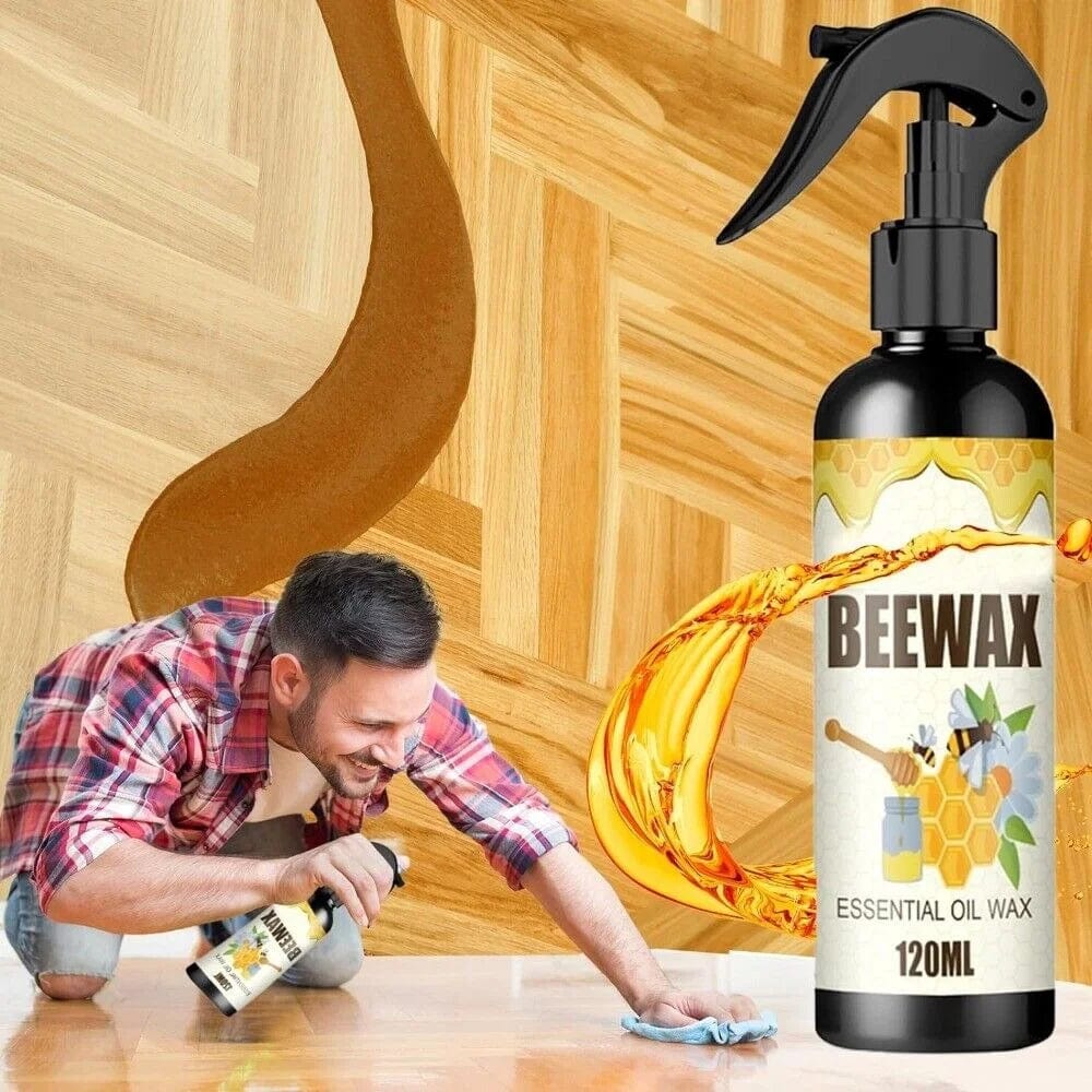 Wood Polish Furniture Spray Wood Floor Wax Cleaner Natural Polish - Furniture Wood polish for Cleaning (Pack of 2) Pack of 2 Beewax Furniture Polish Spray - Buy 1 Get 1 Free Zaavio®