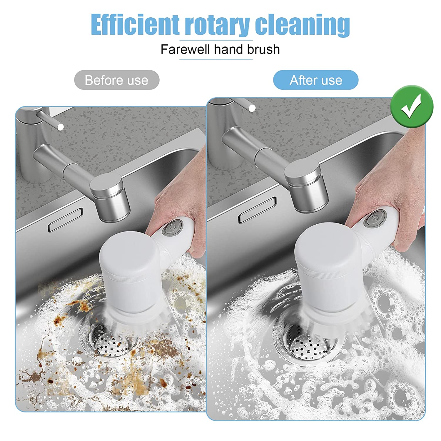 Bathroom Cleaning Brush Electric Scrubber Brush For Bathroom - Scruzzle™️ Scruzzle™️ 3-in-1 Electric Cleaning Brush Zaavio®