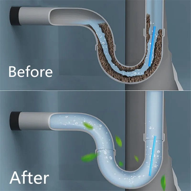 Drain Cleaner Block Pipe Clogged Sink Basin Clear Stick - Exodrain™ Exodrain™️ - Pack Of 12 Zaavio®