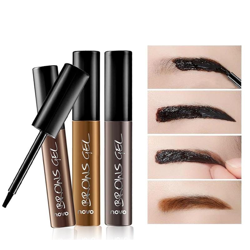 Eye Brows Makeup Powder Tint Setting Gel - Eyebrow Gel One Size Waterproof Semi-permanent Eyebrow Gel Zaavio®