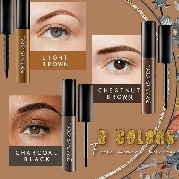 Eye Brows Makeup Powder Tint Setting Gel - Eyebrow Gel One Size Waterproof Semi-permanent Eyebrow Gel Zaavio®