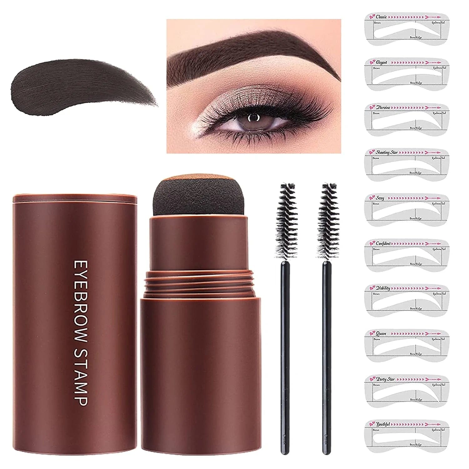 Eyebrow Filler Colour Makeup Shadow Powder Stencil Kit - Restoryz™️ Restoryz™️ - Buy 1 Get 1 Free Zaavio®