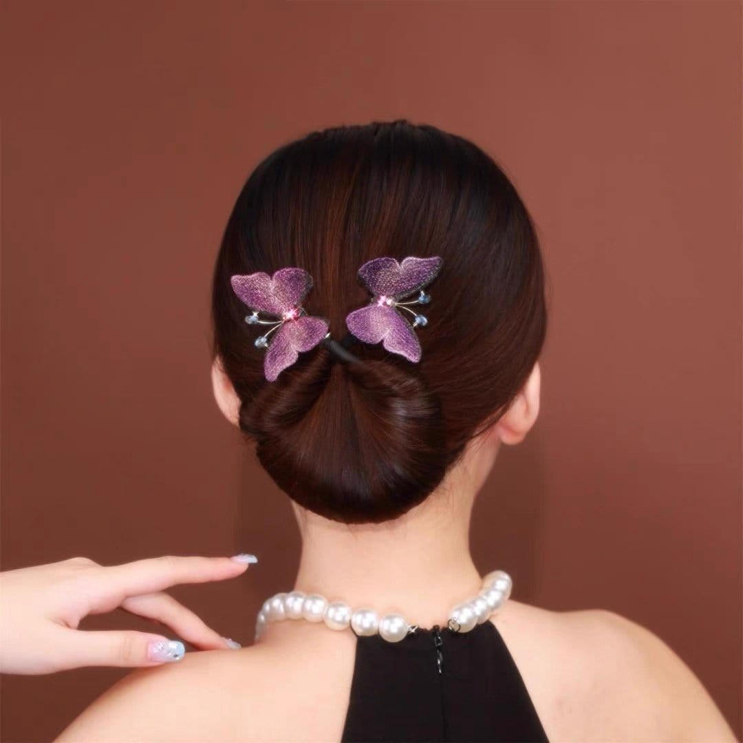 Purple Butterfly Ins Style Elegant Lazy Hair Curler Zaavio®